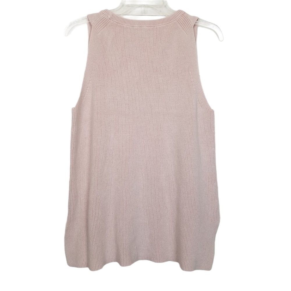 Two by Vince Camuto Blush Pink Sleeveless Sweater - Picture 2 of 5